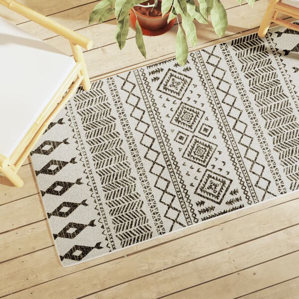 vidaXL Teppich Kurzflor Mehrfarbig 80x150 cm Rutschfest