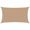 vidaXL Sonnensegel 160 g/m&sup2; Taupe 5x8 m HDPE