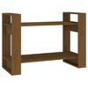 vidaXL B&uuml;cherregal/Raumteiler Honigbraun 80x35x56,5 cm Massivholz