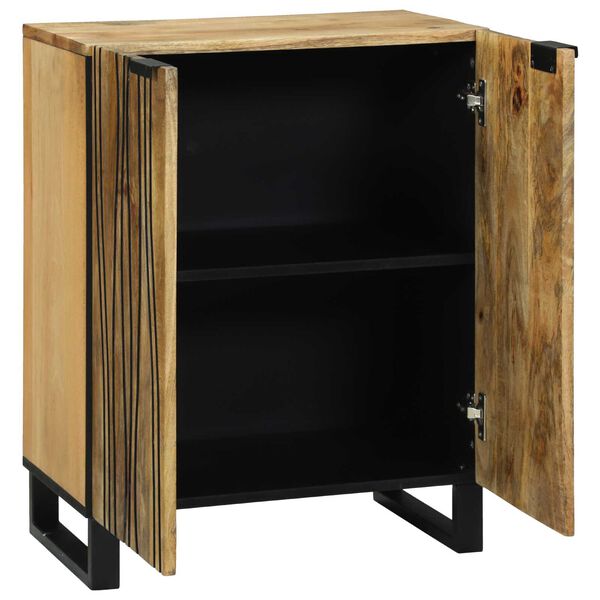 vidaXL Sideboard Braun 60 x 33.5 x 75 cm Massivholz Mango