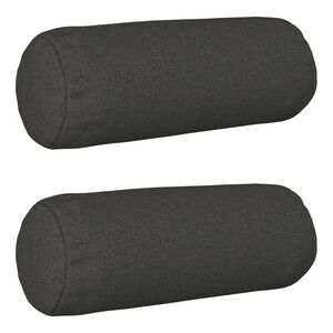 vidaXL Kissenbezug 2 pcs HEERLEN Dunkelgrau &Oslash; 15 x 40 cm