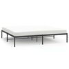 vidaXL Bettgestell Metall Schwarz 180x200 cm