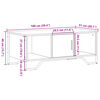 vidaXL Couchtisch Braun Eichen-Optik 100x51x40 cm Holzwerkstoff