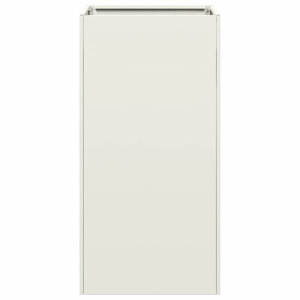 vidaXL Pflanzk&uuml;bel Wei&szlig; 40x40x80 cm Kaltgewalzter Stahl