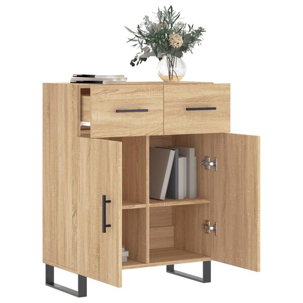 vidaXL Sideboard Sonoma-Eiche 69,5x34x90 cm Holzwerkstoff