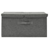 vidaXL Aufbewahrungsbox Stoff 50x30x25 cm Anthrazit