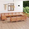 vidaXL 13-tlg. Garten-Lounge-Set Honigbraun Massivholz Kiefer