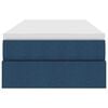 vidaXL Aufbewahrungsbett mit Matratze Blau 90 x 200 cm Polyester