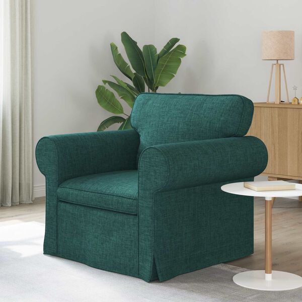 vidaXL Sofa 60cm Dunkelgr&uuml;n Metall