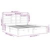 vidaXL Massivholzbett ohne Matratze 180x200 cm