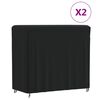 vidaXL Abdeckungen f&uuml;r Brennholzregal 2 Stk. 122x61x106 cm 420D Oxford