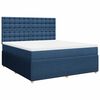 vidaXL Boxspringbett mit Matratze Blau 180x200 cm Stoff