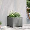 vidaXL Garten-Hochbeet PP Stein Grau 43x43x35 cm