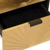 vidaXL Sideboard Schwarz und Gold 40 x 33 x 75 cm massives Mangoholz