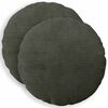 vidaXL Kissenbezug 2 pcs HEERLEN Anthrazit &Oslash; 30 cm Cord