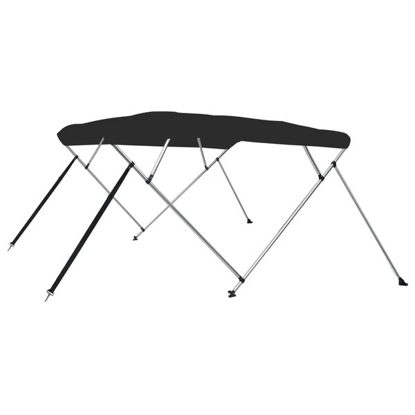 vidaXL 4-Bow Bimini-Top Schwarz 243x180x137 cm