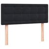 vidaXL Boxspringbett mit Matratze Schwarz 120x210 cm Samt