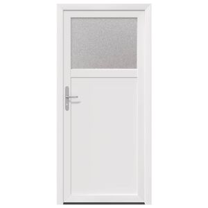 vidaXL Seiteneingangst&uuml;r 98 x 198 cm PVC Wei&szlig;
