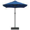 vidaXL Garten-Sonnenschirm Azurblau 385 x 209 x 244 cm Polyester