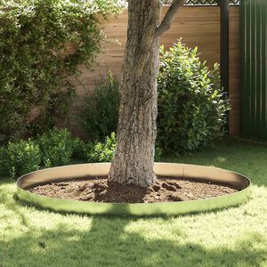 vidaXL Flexible Rasenkante 5-er Set Verzinkter Stahl 100x14 cm