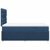 vidaXL Boxspringbett mit Matratze Blau 120x200 cm Stoff