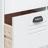 vidaXL Highboard VIKEN Weiß 80x40x190 cm Massivholz Kiefer