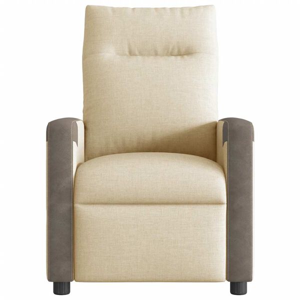 vidaXL Massagesessel Creme Stoff