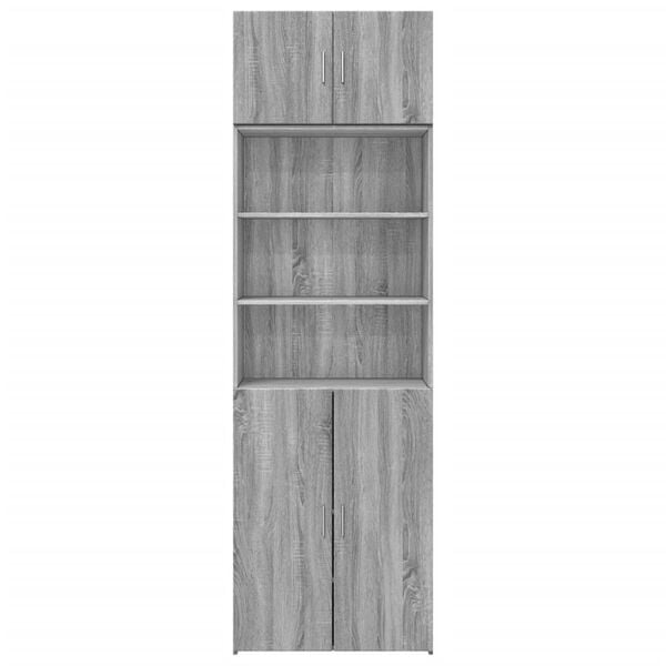 vidaXL Hochschrank Grau Sonoma 70x42,5x225 cm Holzwerkstoff