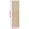 vidaXL Teppich ZIZUR 80x250 cm Jute-Optik Indoor und Outdoor