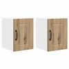 vidaXL K&uuml;chenschrank 2 pcs Artisan-Eiche 30 x 31 x 40 cm Holzwerkstoff