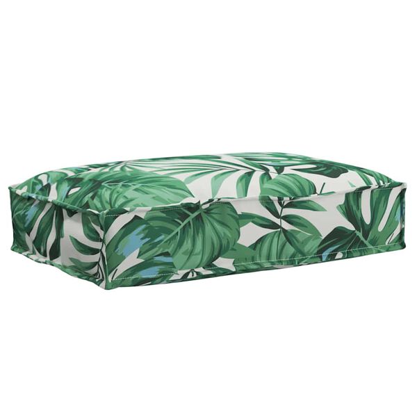 vidaXL Palettkissen f&uuml;r geeigneten Sitz Blattmuster 60 x 40 x 8 cm