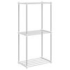 vidaXL Rohregal mit Speicher Wei&szlig; 42,5 x 27 x 91,5 cm Aluminium
