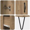 vidaXL Highboard Artisan-Eiche 69,5 x 34 x 90 cm Holzwerkstoff