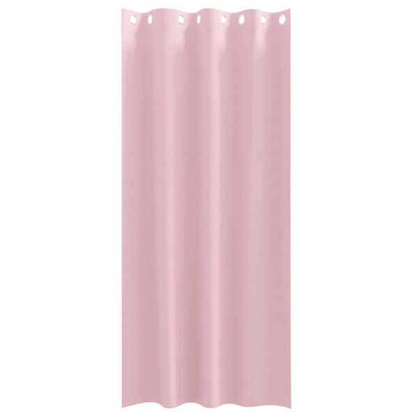 vidaXL Verdunkelungs-Vorh&auml;nge mit Ringen 2 pcs Babyrosa 225 x 140 cm