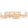 vidaXL 6-tlg. Garten-Lounge-Set Kiefer Massivholz