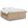 vidaXL Boxspringbett Matratze Cappuccino-Braun 200x200cm Kunstleder