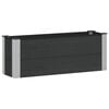 vidaXL Hochbeet Schwarz 100 x 30 x 36 cm alu.