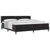 vidaXL Boxspringbett mit Kopfteil Schwarz 200 x 200 cm Samt