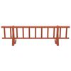 vidaXL Dachschneeschild Rot 300 x 29,5 x 34,5 cm Stahl