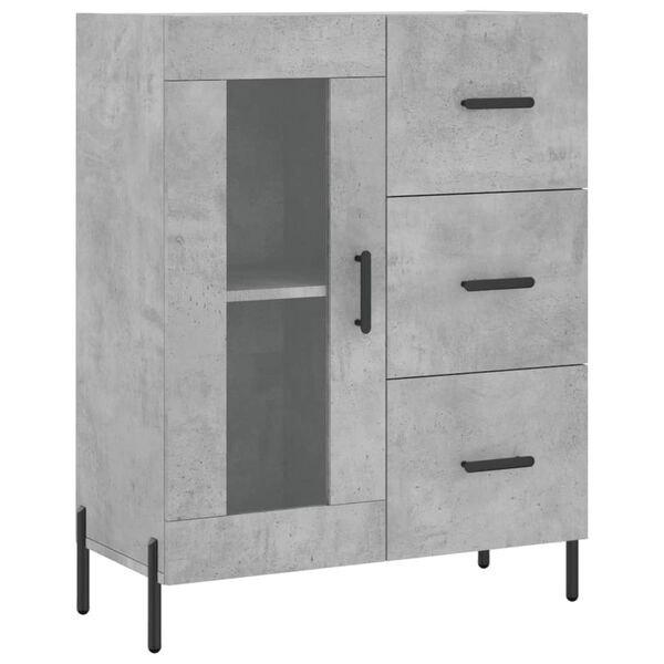 vidaXL Sideboard Betongrau 69,5x34x90 cm Holzwerkstoff