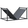 vidaXL Brennholzregal Anthrazit 70x43x34,5 cm Kaltgewalzter Stahl