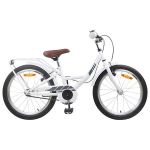 vidaXL Kinderfahrrad 18 Zoll f&uuml;r 5-7 Jahre alt Wei&szlig;