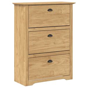 vidaXL Schuhregal BODO Honigbraun 80 x 35 x 118 cm Holzwerkstoff