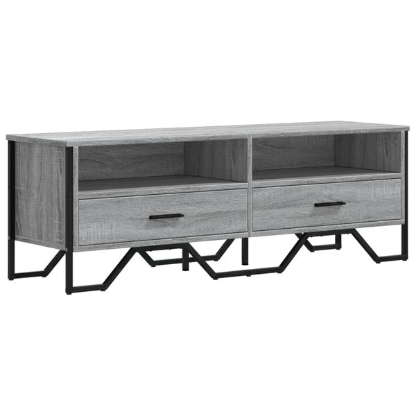 vidaXL TV-Schrank Grau Sonoma 122x34x41 cm Holzwerkstoff