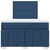 vidaXL Boxspringbett mit Matratze Blau 120x190 cm Stoff