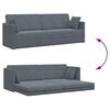 vidaXL Boden-Sofa-Bett Dunkelgrau 213 x 70 x 77 cm Samt