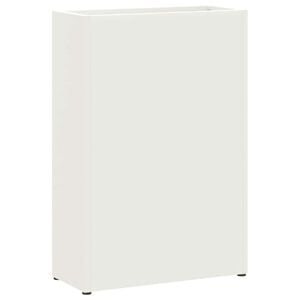 vidaXL Sonnenschirmhalter Wei&szlig; 28 x 12 x 41 cm Stahl