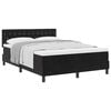 vidaXL Boxspringbett mit Matratze Schwarz 160 x 200 cm Samt
