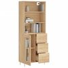 vidaXL Highboard Sonoma-Eiche 69,5x34x180 cm Holzwerkstoff
