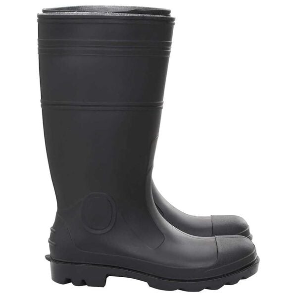 vidaXL Gummistiefel Schwarz Gr&ouml;&szlig;e 45 PVC